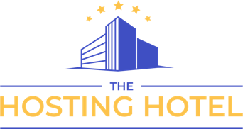 A clean, minimalistic logo displaying the words “The Hosting Hotel,” representing the company that designed and built the website and app and provides hosting, infrastructure, and ongoing support services.